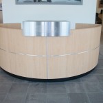 Custom receptionist desk